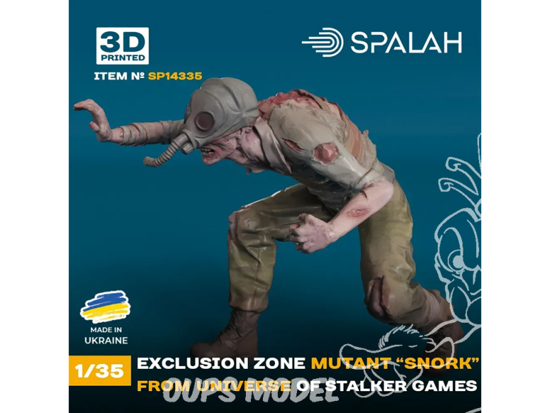 Spalah kit figurine SP14335 mutant de la zone d'exclusion « Snork » de l'univers du jeu STALKER SPALAH 1/35