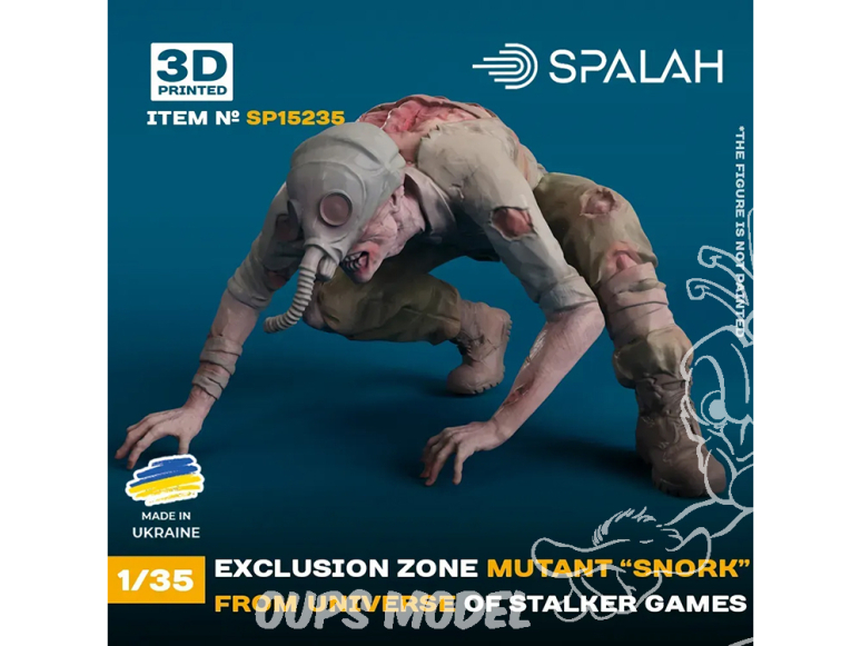 Spalah kit figurine SP15235 mutant de la zone d'exclusion « Snork » de l'univers du jeu STALKER SPALAH 1/35