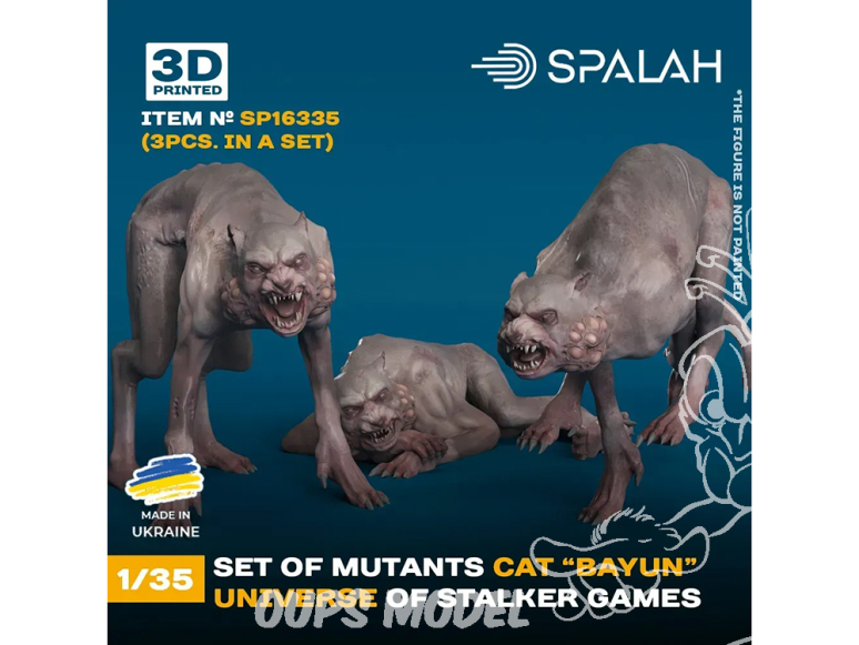 Spalah kit figurine SP16335 ensemble de chat mutant « Bayun » de l'univers du jeu STALKER SPALAH 1/35
