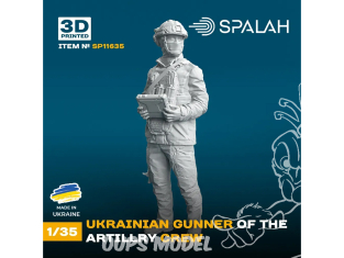 Spalah kit figurine SP11635 Artilleur ukrainien du calcul d'artillerie des forces armées Impression 3D 1/35