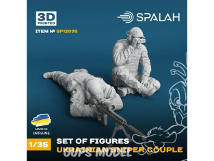 Spalah kit figurine SP12035 Paire de tireurs d'élite ukrainiens de la ZSU, impression 3D SPALAH 1/35