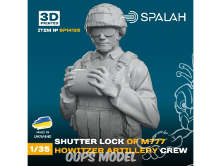 Spalah kit figurine SP14135 calcul du verrou de culasse de l'obusier M777 1/35