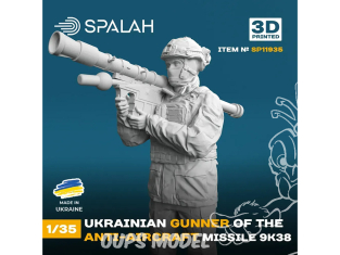 Spalah kit figurine SP11935 Canon antiaérien ukrainien du complexe de missiles antiaériens ZSU 9K38 1/35