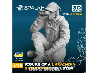 Spalah kit figurine SP12235 Ajusteur de tir pour tireurs d'élite ukrainiens 1/35
