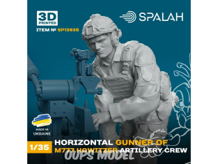 Spalah kit figurine SP13935 canonnier avec calcul d'artillerie obusier M777 1/35