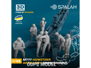 Spalah kit figurine SP14235 équipage d'artillerie de l'obusier M777 1/35