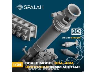 Spalah kit figurine SP10035 Mortier ukrainien calibre 82 mm KBA-48M 1/35