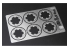 Hasegawa maquette moto 21766 Disques de feins photogravés pour Honda VT250F (MC08) 1/12