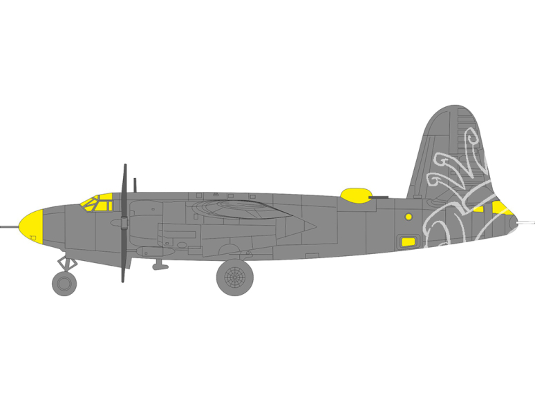 Eduard Express Mask EX1116 B-26G Marauder Icm 1/48