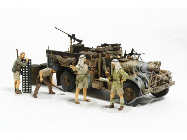 TAMIYA maquette militaire 32407 Command Car LRG et Figurines 1/35