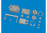 EDUARD kit d&#039;amélioration Brassin Print 635038 Equipement radio Sd.Kfz. 250 Takom 1/35