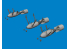 Eduard kit d&#039;amelioration avion brassin Print 6481082 P-40 Bombes 250lb MC Britanniques Eduard 1/48