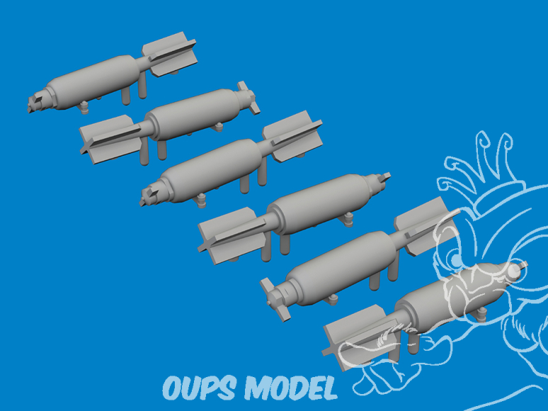 Eduard kit d'amelioration avion brassin Print 6481078 P-40 Bombes 30lb à fragmentation Eduard 1/48