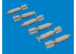 Eduard kit d&#039;amelioration avion brassin Print 6481078 P-40 Bombes 30lb à fragmentation Eduard 1/48