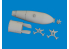 Eduard kit d&#039;amelioration avion brassin Print 6481081 P-40 Bombe 250lb Mk.1 Britannique Eduard 1/48