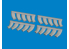 Eduard kit d&#039;amelioration avion brassin Print 6481073 Echappements Mosquito Tamiya 1/48
