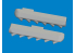 Eduard kit d&#039;amelioration brassin Print 672412 Echappements avec carénage P-51 Tamiya 1/72