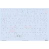 Eduard Decalques avion D72055 Marquages / Stencils MiG-21Bis Eduard 1/72