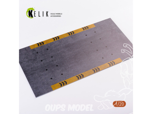 Kelik KS20005 Base F1 Garage Type 1 - Acrylique 3 mm (180 x 357 mm) (210 g) 1/20