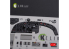 Kelik Decals 3D K48085 Autocollants 3D intérieurs KI-21 pour kit ICM 1/48