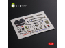 Kelik Decals 3D K48086 Autocollants 3D intérieurs P-40N pour kit Academy 1/48