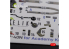 Kelik Decals 3D K48086 Autocollants 3D intérieurs P-40N pour kit Academy 1/48