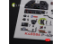 Kelik Decals 3D K48086 Autocollants 3D intérieurs P-40N pour kit Academy 1/48