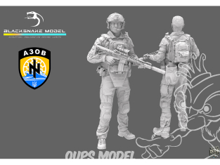 Blacksnake Model figurine UKR1/16-01 Soldat AZOV SF-01 1/16