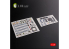 Kelik Decals 3D K48093 Autocollants 3D intérieurs CH-47F pour kit Italeri 1/48