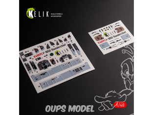Kelik Decals 3D K48095 F-105G Thunderchief Autocollants 3D intérieures pour kit HobbyBoss 1/48