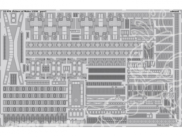 Eduard photodecoupe bateau 53079 Prince of Wales 1/350