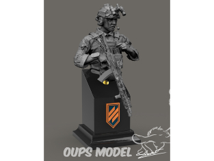 Blacksnake Model Buste figurine UKR1/10-03 Buste soldat AZOV SF-03 1/10