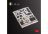 Kelik Decals 3D K48103 F-16A/C - décalcomanies 3D intérieures pour kit Academy 1/48