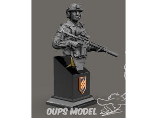 Blacksnake Model Buste figurine UKR1/10-01 Buste soldat AZOV SF-01 1/10