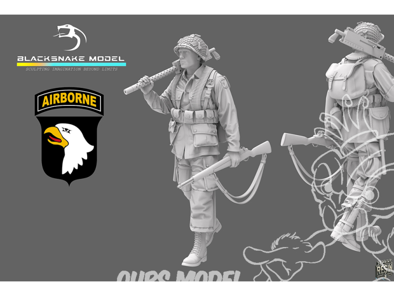 Blacksnake Model figurine ST-13 Soldat 101st Airborne figurine 13 1/35