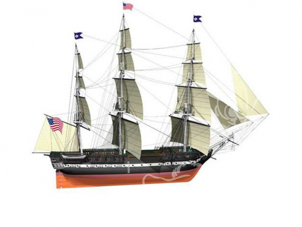 BILLING BOATS Kit bateau bois 508 USS CONSTITUTION 1/100