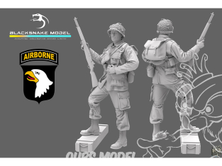 Blacksnake Model figurine ST-09 Soldat 101st Airborne figurine 9 Soldat au repos 1/35