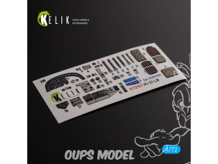 Kelik Decals 3D K72107 Décalcomanies 3D intérieurs KI-21 pour kit ICM 1/72