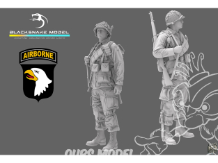 Blacksnake Model figurine ST-04 Soldat 101st Airborne figurine 4 1/35