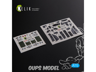 Kelik Decals 3D K72111 Décalcomanies 3D intérieurs F-15E pour kit Academy 1/72