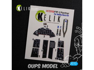 Kelik Decals 3D K72113 Décalcomanies 3D intérieures du F9F-2 Panther pour kit HobbyBoss 1/72
