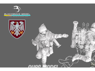 Blacksnake Model figurine UKRAINE-01 Soldat Ukrainien figurine 1 Chef d'équipe 1/35