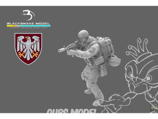 Blacksnake Model figurine UKRAINE-02 Soldat Ukrainien figurine 2 Gunner 1/35