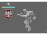 Blacksnake Model figurine UKRAINE-02 Soldat Ukrainien figurine 2 Gunner 1/35