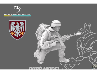 Blacksnake Model figurine UKRAINE-04 Soldat Ukrainien figurine 4 1/35