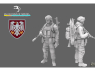 Blacksnake Model figurine UKRAINE-10 Soldat Ukrainien figurine 10 Sniper 1/35