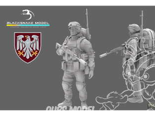 Blacksnake Model figurine UKRAINE-12 Soldat Ukrainien figurine 12 1/35