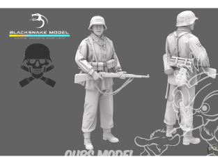 Blacksnake Model figurine WAFFEN-02 Soldat Allemand Waffen SS figurine 2 1/35