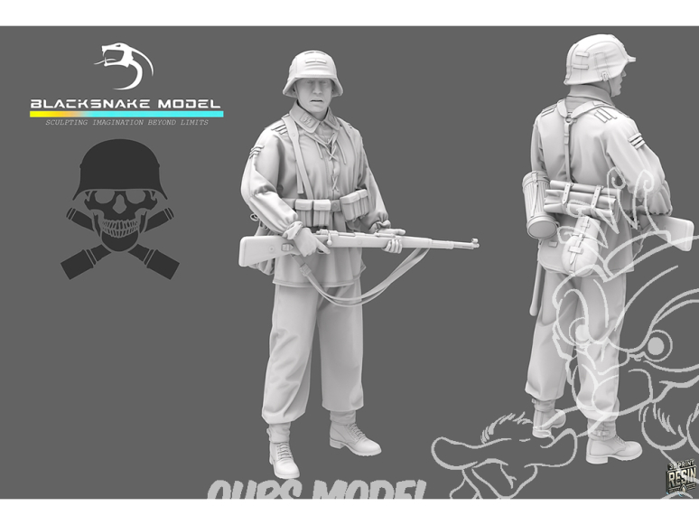 Blacksnake Model figurine WAFFEN-02 Soldat Allemand Waffen SS figurine 2 1/35