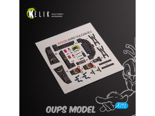 Kelik Decals 3D K72135 AVRO VULCAN B.2 Cockpit avant Décalcomanies 3D intérieures pour kit Airfix 1/72